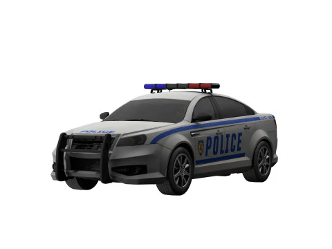 Police car 3D Model