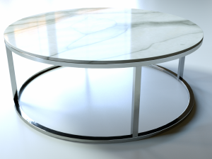 round coffee table Model 3D
