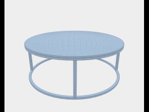 round coffee table Model 3D