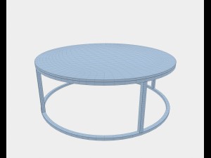 round coffee table Model 3D