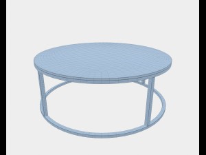 round coffee table Model 3D
