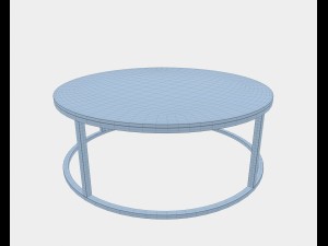 round coffee table Model 3D