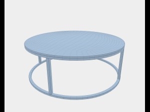 round coffee table Model 3D