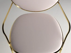 soft gold chair 3D Model