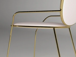 soft gold chair 3D Model
