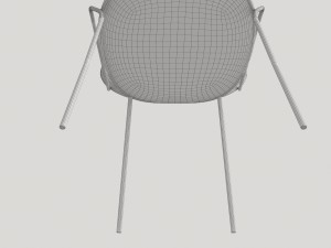 soft gold chair 3D Model