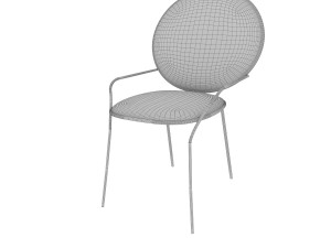soft gold chair 3D Model