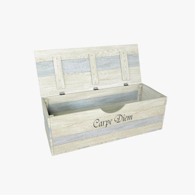 wooden square chest 3D Модель .c4d .max .obj .3ds .fbx .stl .blend 