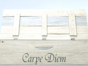 wooden square chest 3D Model