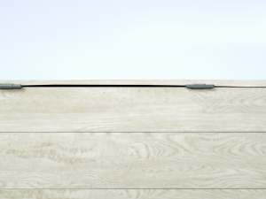 wooden square chest 3D Модель