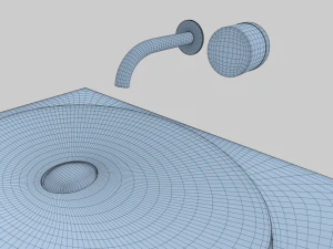 ensemble d'&eacute;vier Modèle 3D