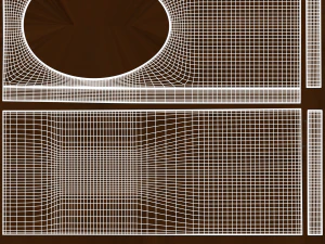 ensemble d'&eacute;vier Modèle 3D