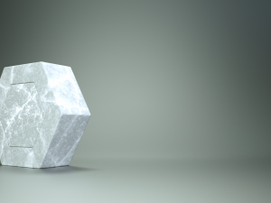 polygonal marble clock 3D मॉडल