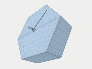 polygonal marble clock 3D Model