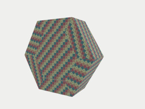 polygonal marble clock 3D मॉडल