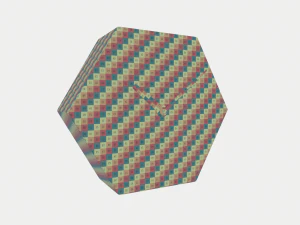 polygonal marble clock 3D Model