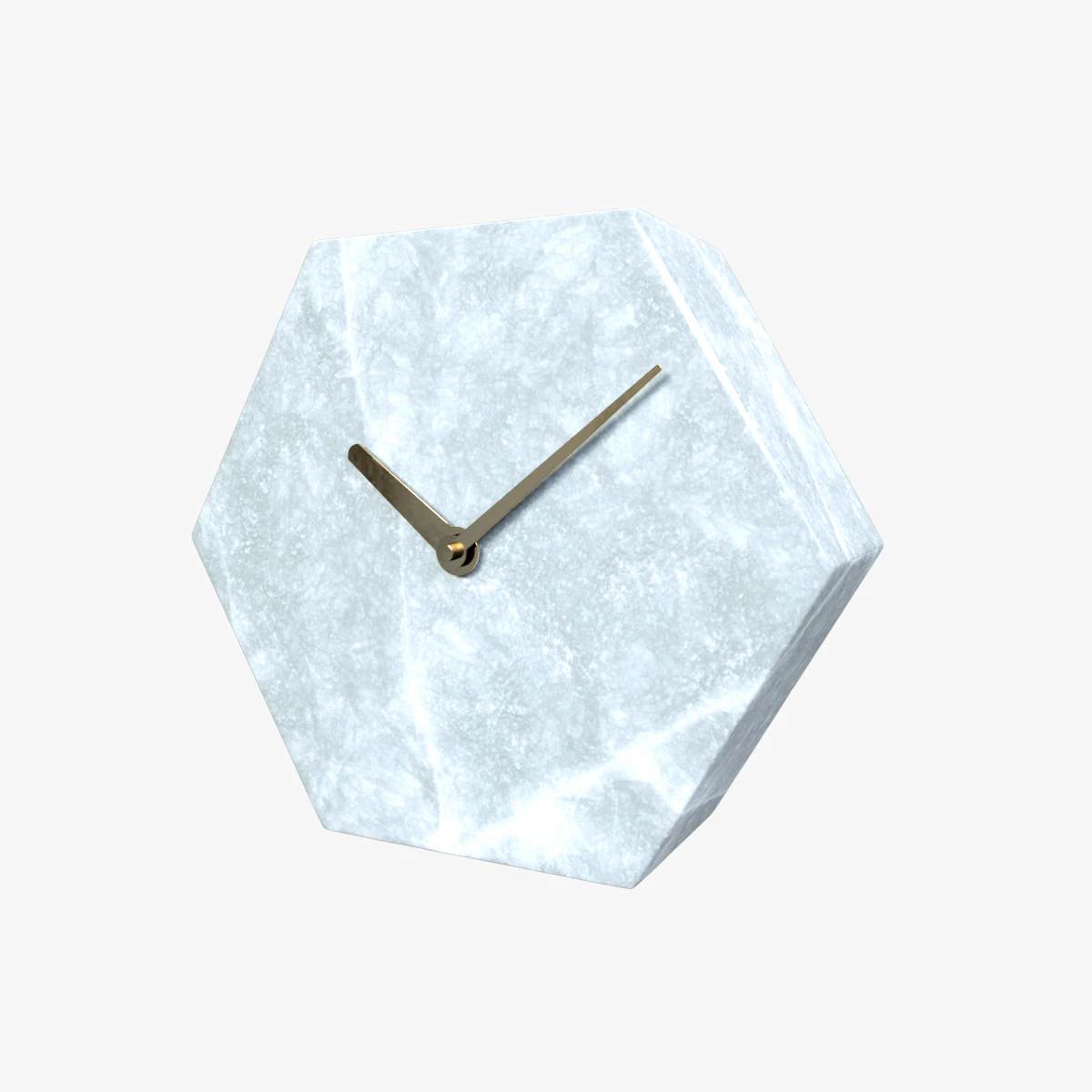 polygonal marble clock 3D Model .c4d .max .obj .3ds .fbx .stl .blend 