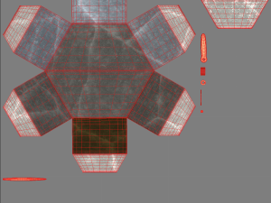 polygonal marble clock 3D मॉडल