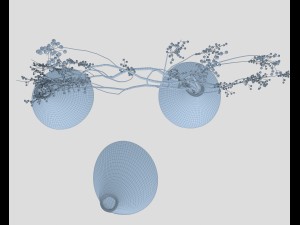 minimalistic ceramic vase set 3D Model