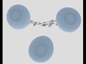 minimalistic ceramic vase set 3D Model