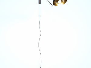 modern black wall lamp 3D Модель