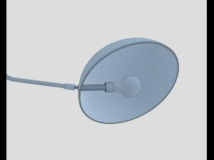 modern black wall lamp 3D Model