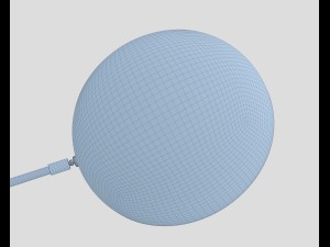 modern black wall lamp 3D Модель