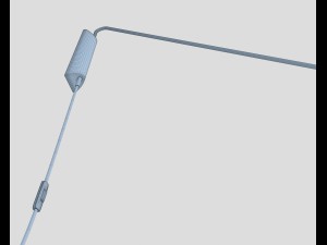 modern black wall lamp 3D Модель