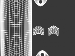 modern black wall lamp 3D Модель