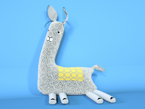 soft toy of a llama 3D Модель