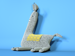 soft toy of a llama 3D Модель