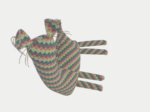 soft toy of a llama 3D Model