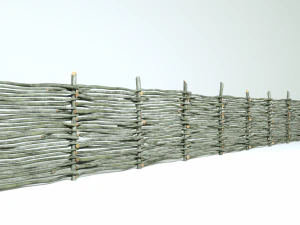 wooden fence 3D Model