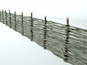 wooden fence 3D 模型
