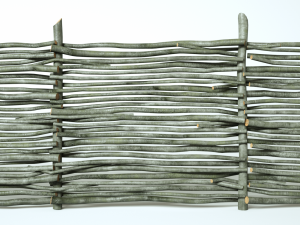 wooden fence 3D 模型