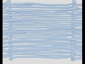 wooden fence 3D 模型