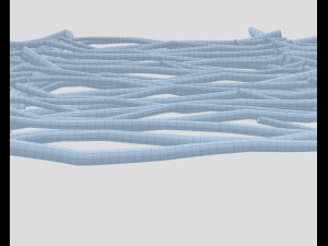 wooden fence 3D 模型