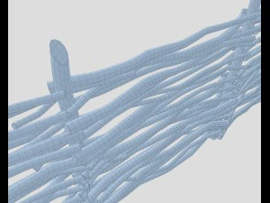 wooden fence 3D Model