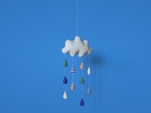 soft toy of cloud 3D-Modell