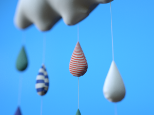 soft toy of cloud 3D-Modell