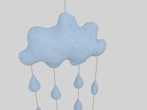 soft toy of cloud 3D-Modell