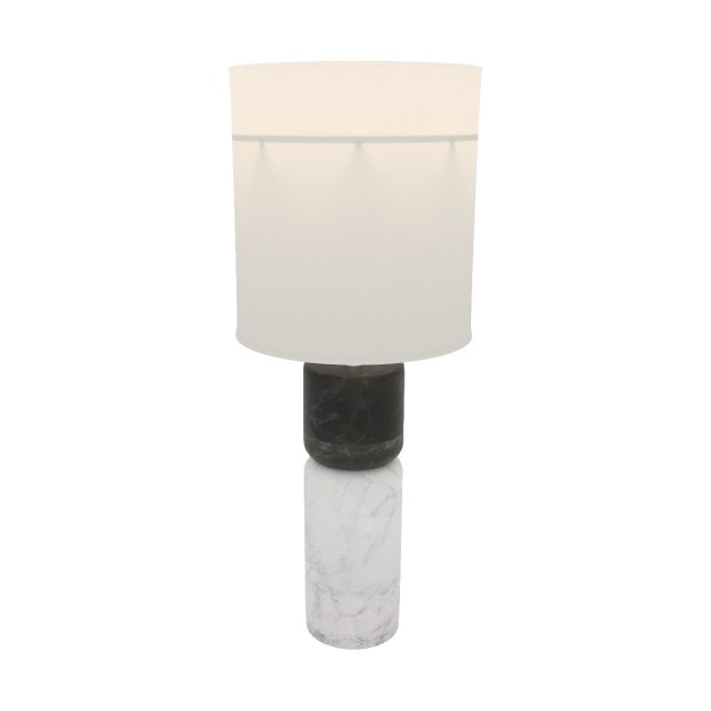 stacked marble table lamp 3D Model .c4d .max .obj .3ds .fbx .stl .blend 