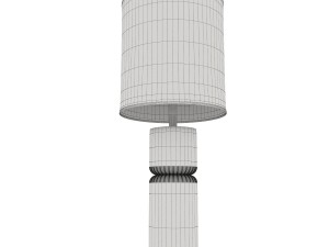 stacked marble table lamp 3D Model