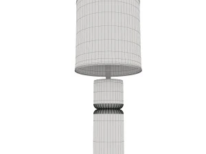 stacked marble table lamp 3D Model