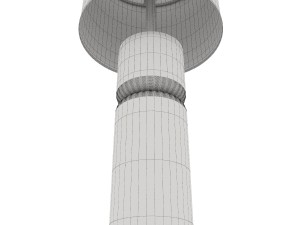 stacked marble table lamp 3D Model