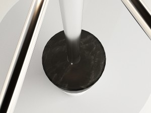 stacked marble table lamp 3D Model