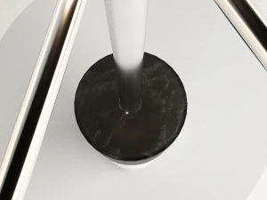 stacked marble table lamp 3D Model