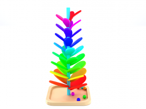 montessori mainbow wooden soundtree toy 3D Model