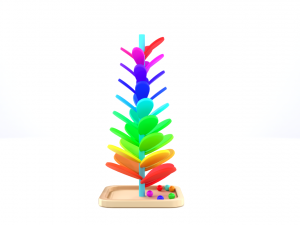 montessori mainbow wooden soundtree toy 3D Model