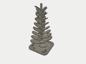 montessori mainbow wooden soundtree toy 3D Model